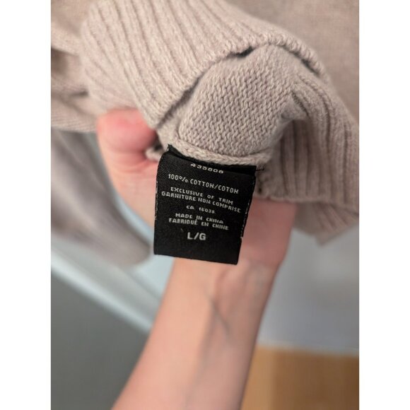 Lady Hathaway Gray/Heather Zip Sweater with Nordic Pattern, Size LG, EUC - Picture 7 of 7